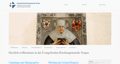 Desktop Screenshot of evkirchetorgau.de